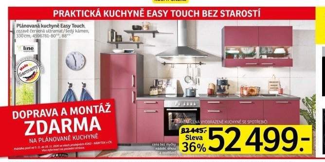 Plánovaná kuchyně Easy Touch