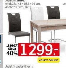 Jídelní židle, ekokůže