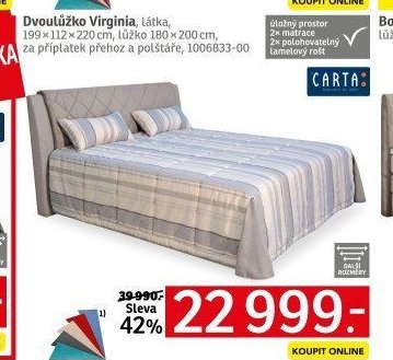 Dvoulůžko Virginia