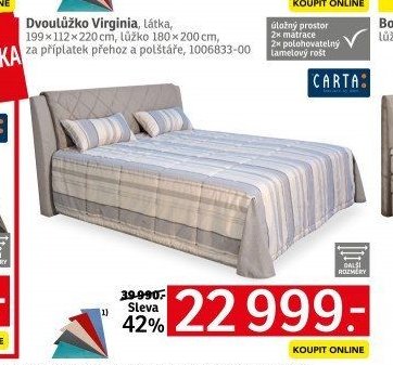 Dvoulůžko Virginia