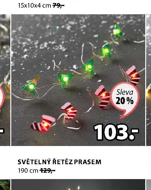 SVĚTELNÝ ŘETĚZ PRASEM