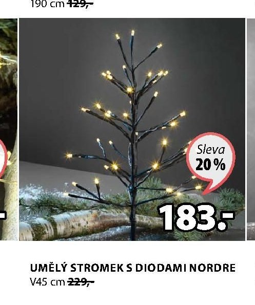 UMĚLÝ STROMEK S DIODAMI NORDRE