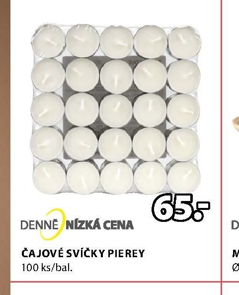 ČAJOVÉ SVÍČKY PIEREY