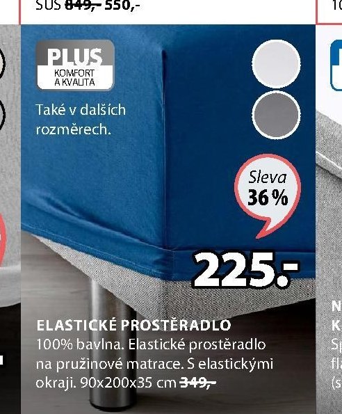 ELASTICKÉ PROSTĚRADLO