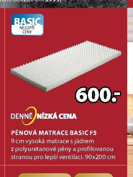 Pěnová matrace BASIC F5
