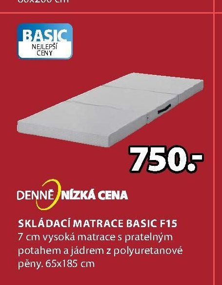 Skládací matrace BASIC F15