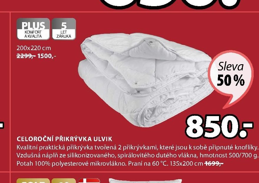 Celoroční přikrývka ULVIK