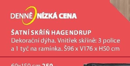 Šatní skříň HAGENDRUP