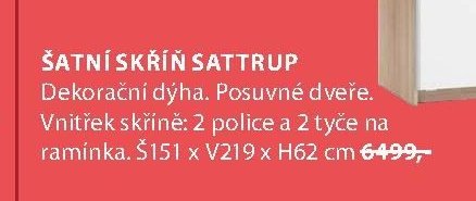 Šatní skříň SATTRUP