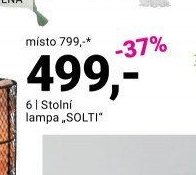 Stolní lampa SOLTI
