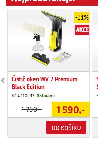 Čistič oken WV 2 Premium Black Edition