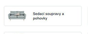 Sedací soupravy a pohovky