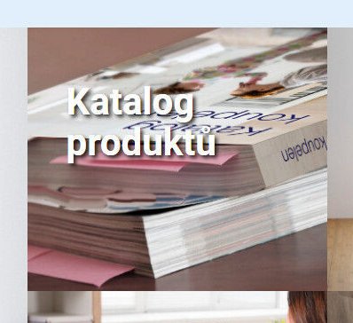 Katalog produktů