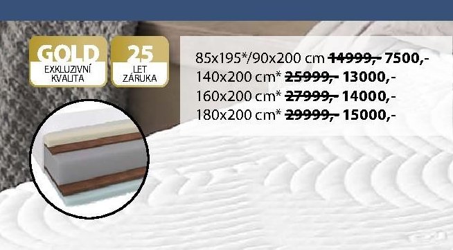 Matrace GOLD F85