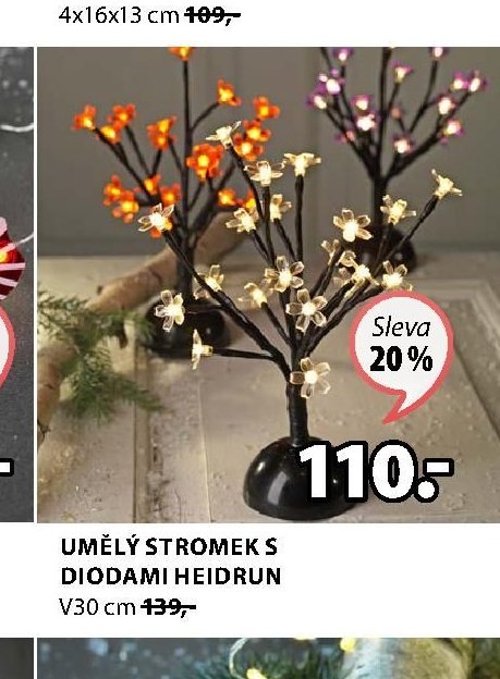 UMĚLÝ STROMEK S DIODAMI HEIDRUN