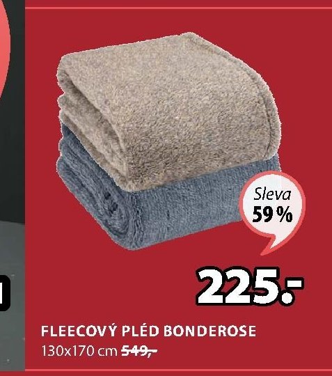 FLEECOVÝ PLÉD BONDEROSE