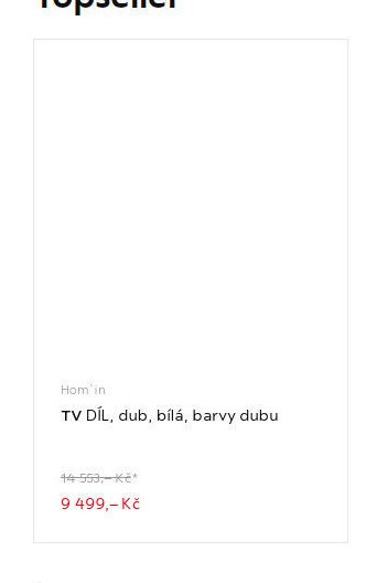Hom'in TV DÍL, dub, bílá, barvy dubu