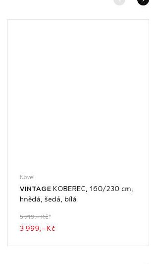 Novel VINTAGE KOBEREC, 160/230 cm, hnědá, šedá, bílá