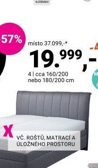 Čalouněná postel TERAMO