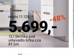 Skříňka pod umyvadlo šířka cca 81 cm