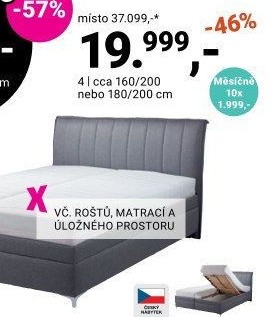 ČALOUNĚNÁ POSTEL „TERAMO“