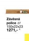 Závěsná police .07