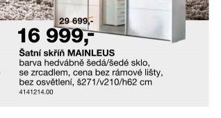 Šatní skříň MAINLEUS