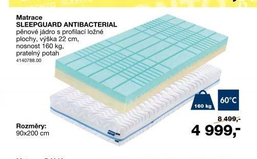 Matrace SLEEPGUARD ANTIBACTERIAL