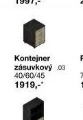 Kontejner zásuvkový