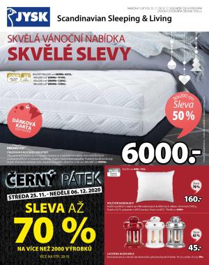 akční leták Jysk 25.11.2020-9.12.2020