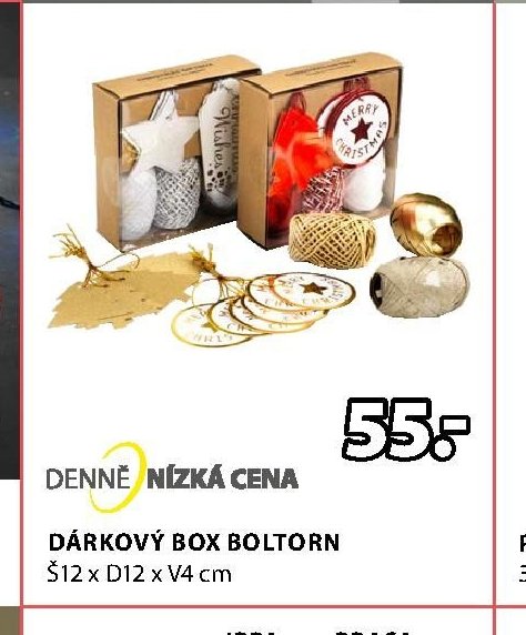 DÁRKOVÝ BOX BOLTORN Š12 x D12 x V4 cm