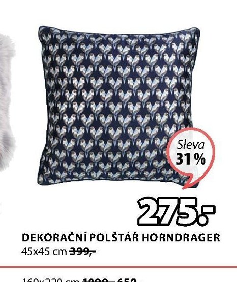 DEKORAČNÍ POLŠTÁŘ HORNDRAGER