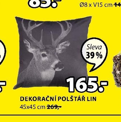 DEKORAČNÍ POLŠTÁŘ LIN