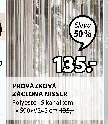 PROVÁZKOVÁ ZÁCLONA NISSER