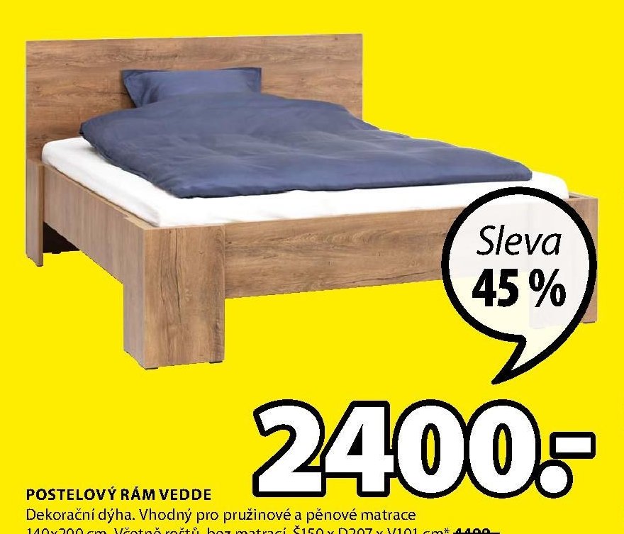 POSTELOVÝ RÁM VEDDE