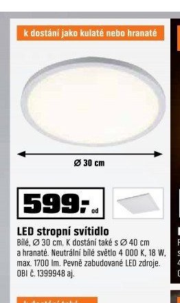 LED stropní svítidlo