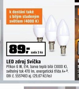 LED zdroj Svíčka