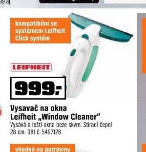 Vysavač na okna Leifheit „Window Cleaner“