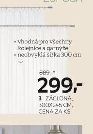 3: Záclona, 300x245 cm
