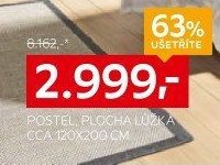 Postel plocha lůžka cca 120x200 cm