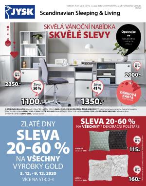 akční leták Jysk 3.12.2020-16.12.2020