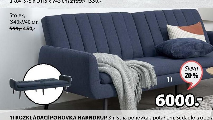 Rozkládací pohovka HARNDRUP