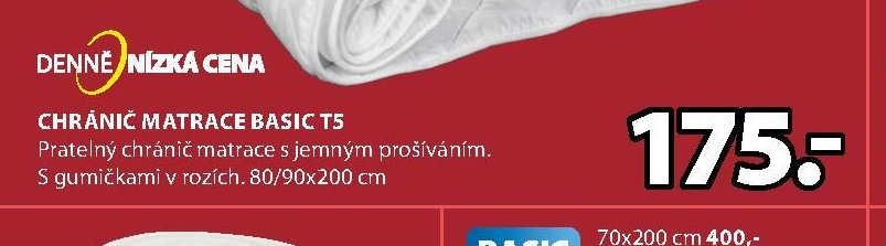 CHRÁNIČ MATRACE BASIC T5