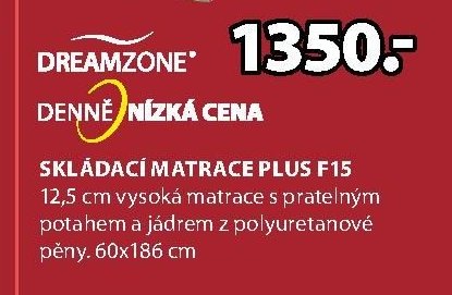 DREAMZONE SKLÁDACÍ MATRACE PLUS F15