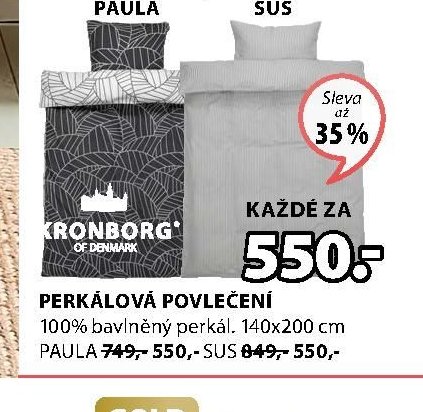 Perkálové povlečení Paula, Sus