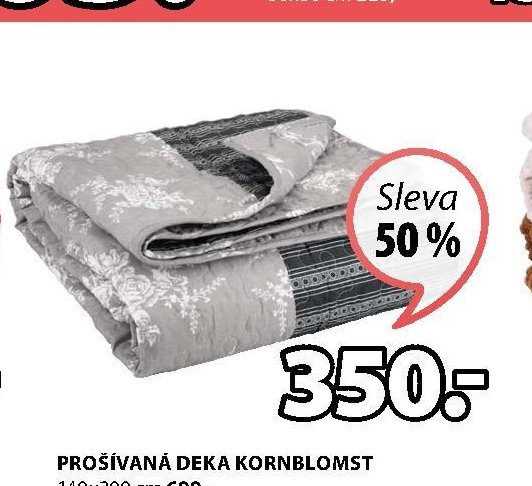 PROŠÍVANÁ DEKA KORNBLOMST 140x200 cm