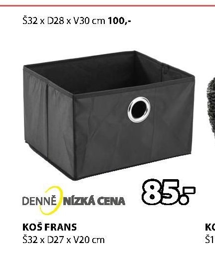 KOŠ FRANS Š32 x D28 x V30 cm
