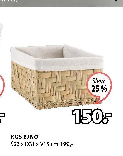 KOŠ EJNO Š22 x D31 x V15 cm