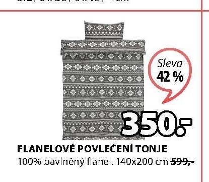 FLANELOVÉ POVLEČENÍ TONJE