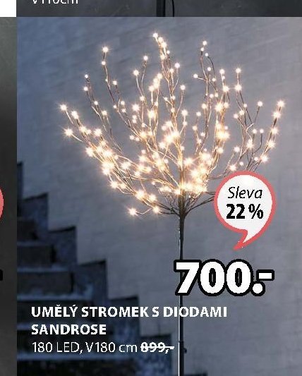 UMĚLÝ STROMEK S DIODAMI SANDROSE